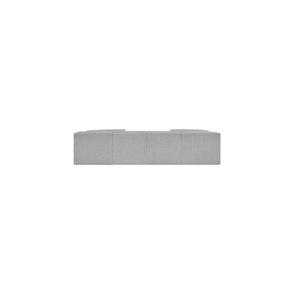 Ollie Grey Boucle Fabric Modular Sectional
