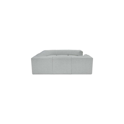 Ollie Grey Boucle Fabric Modular Sectional