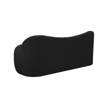 Flair Black Boucle Fabric Bench