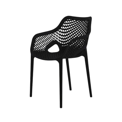 Outdoor Patio Dining Chairs Set Of 4 With Anti-Uv Finish And Contemporary Style