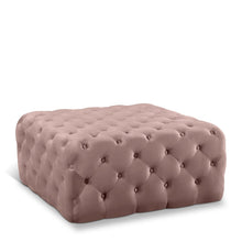 Ariel Pink Velvet Ottoman/Bench