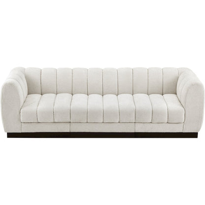 Quinn Cream Chenille Fabric Modular Sofa
