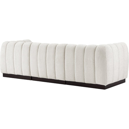 Quinn Cream Chenille Fabric Modular Sofa