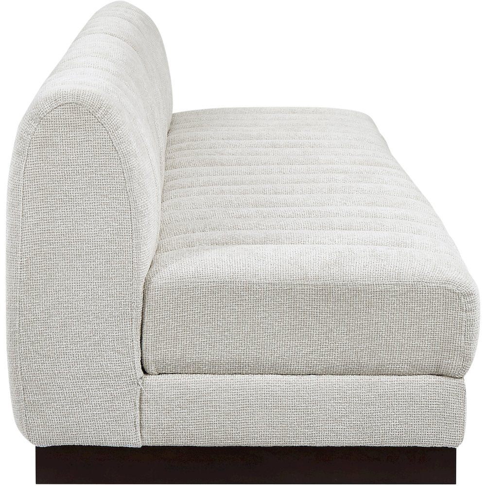 Quinn Cream Chenille Fabric Modular Sofa