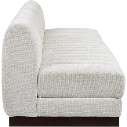 Quinn Cream Chenille Fabric Modular Sofa