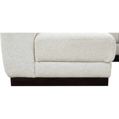 Quinn Cream Chenille Fabric Modular Sectional
