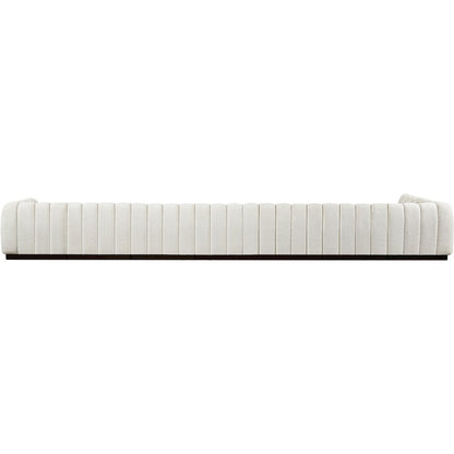 Quinn Cream Chenille Fabric Modular Sectional