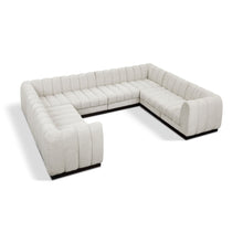 Quinn Cream Chenille Fabric Modular Sectional