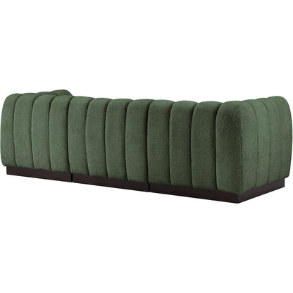 Quinn Green Chenille Fabric Modular Sofa