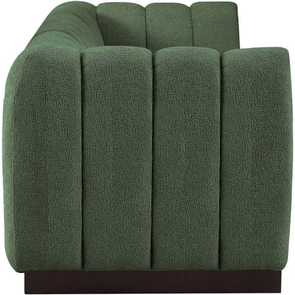 Quinn Green Chenille Fabric Modular Sofa