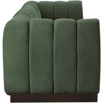 Quinn Green Chenille Fabric Modular Sofa