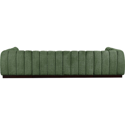 Quinn Green Chenille Fabric Modular Sectional