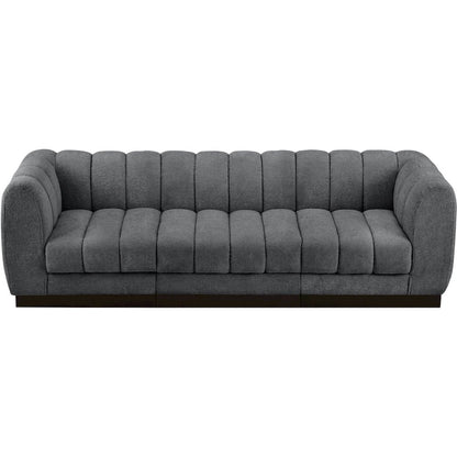 Quinn Grey Chenille Fabric Modular Sofa