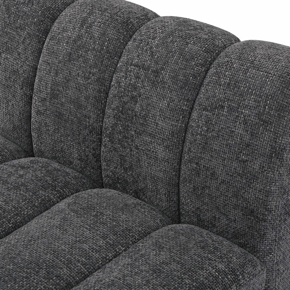 Quinn Grey Chenille Fabric Modular Sofa