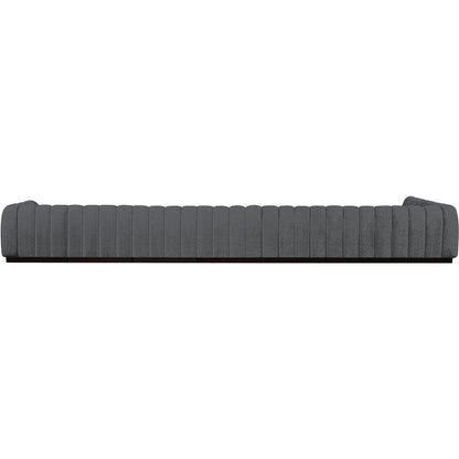 Quinn Grey Chenille Fabric Modular Sectional