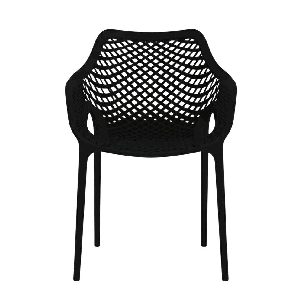 Outdoor Patio Dining Chairs Set Of 4 With Anti-Uv Finish And Contemporary Style