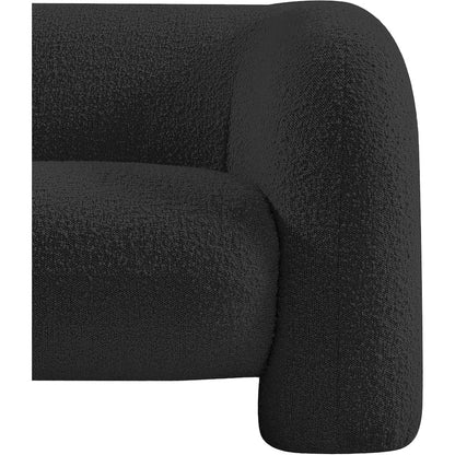 Emory Black Boucle Fabric Chair