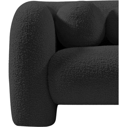 Emory Black Boucle Fabric Chair