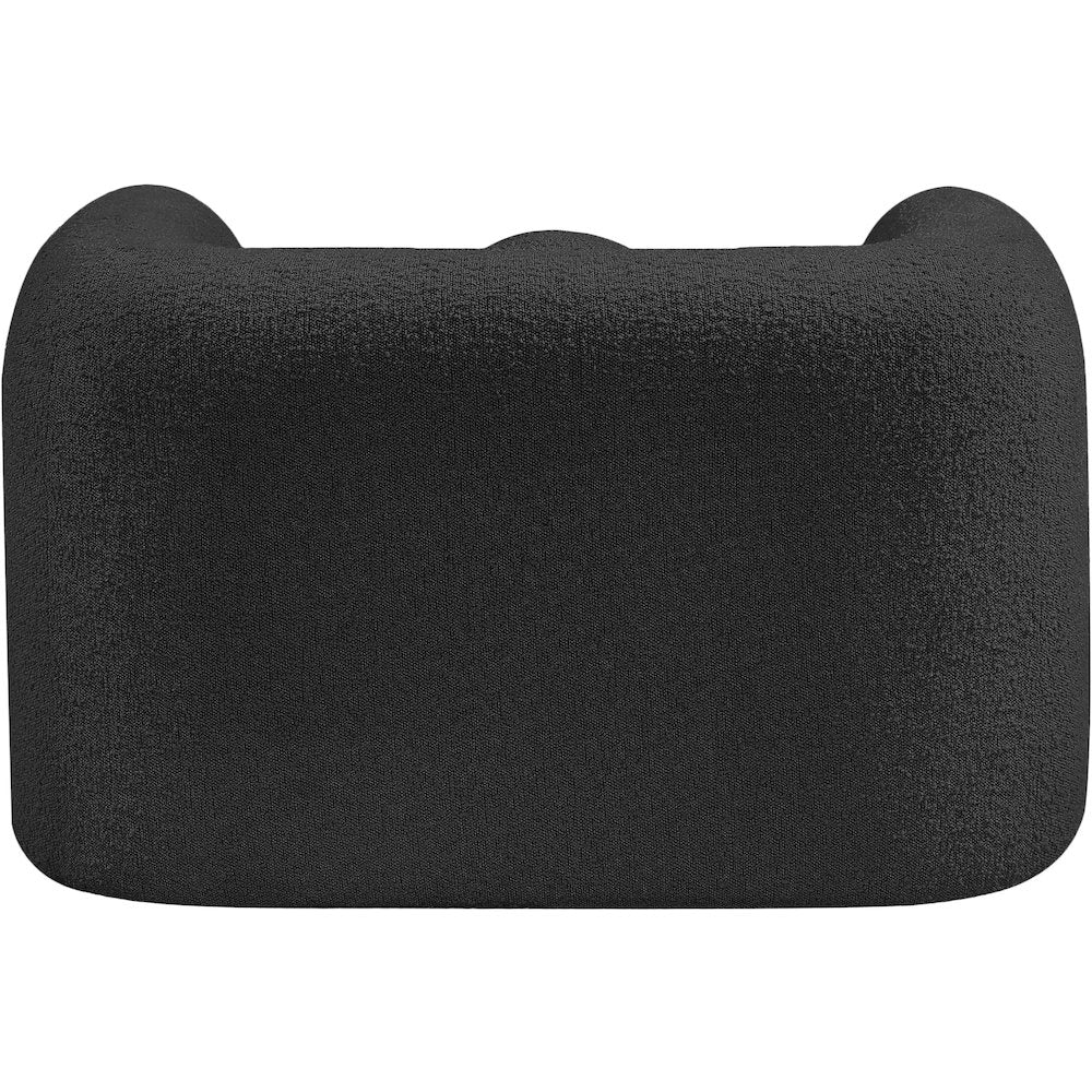 Emory Black Boucle Fabric Chair