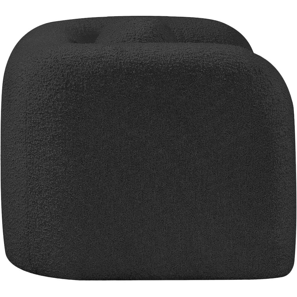 Emory Black Boucle Fabric Chair