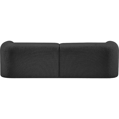 Emory Black Boucle Fabric Sofa