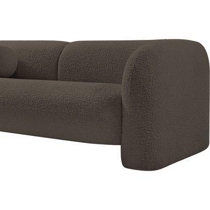 Emory Brown Boucle Fabric Sofa