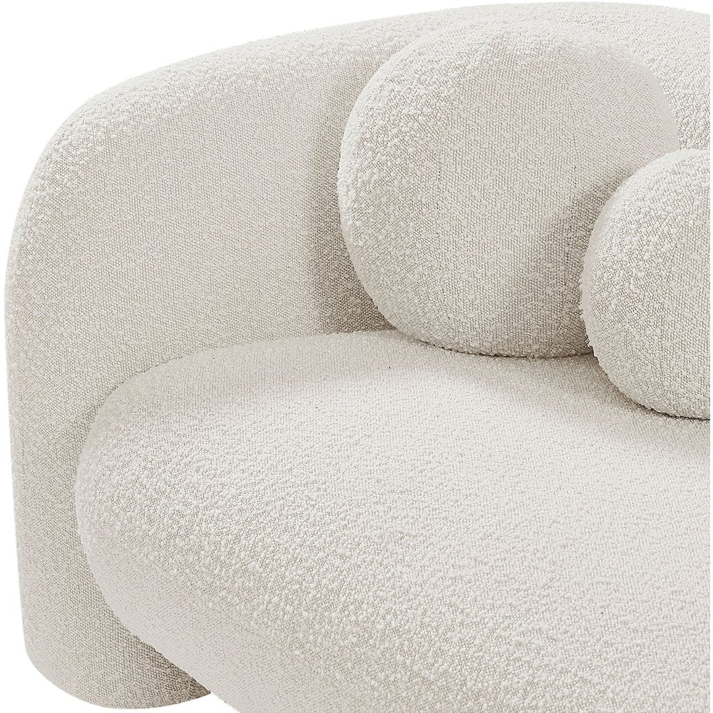 Emory Cream Boucle Fabric Chair