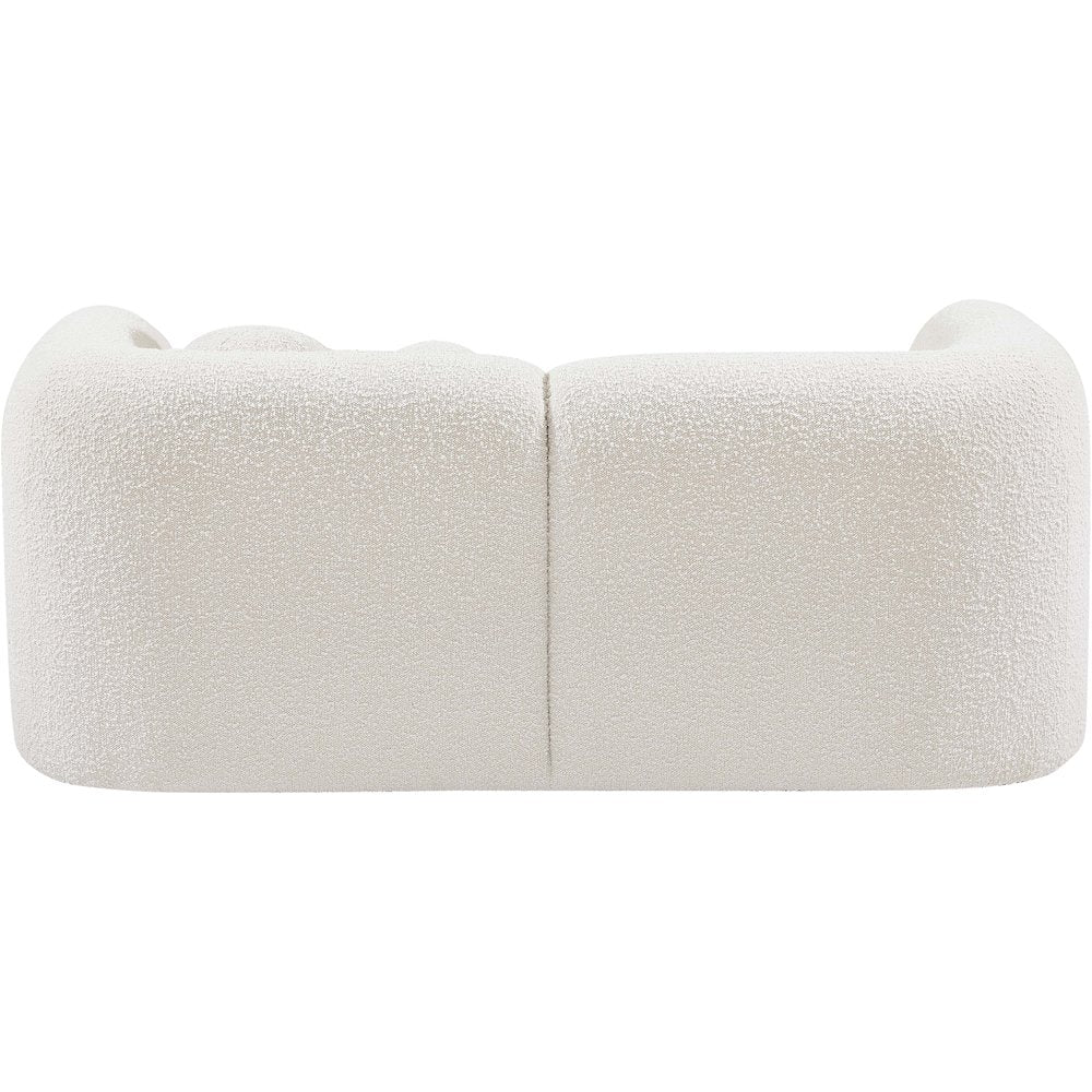 Emory Cream Boucle Fabric Loveseat