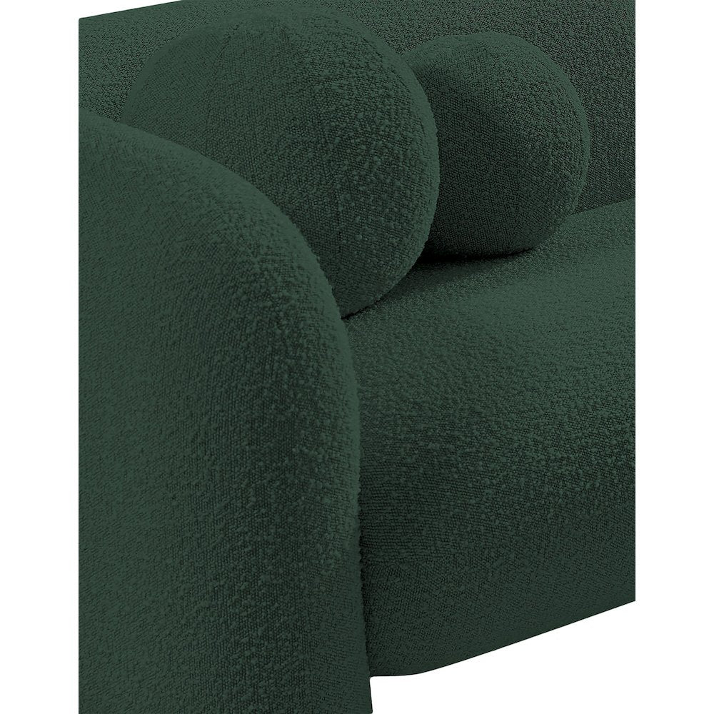 Emory Green Boucle Fabric Chair