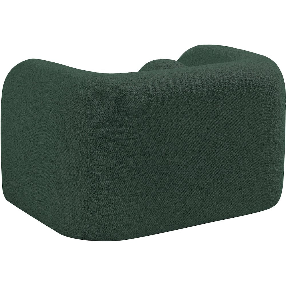 Emory Green Boucle Fabric Chair