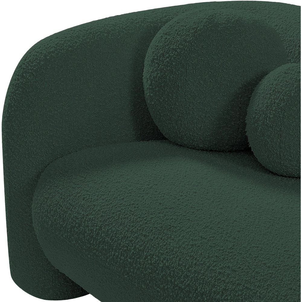 Emory Green Boucle Fabric Chair