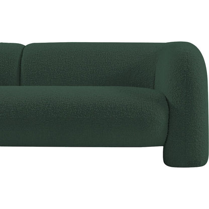 Emory Green Boucle Fabric Sofa
