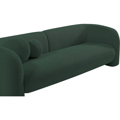 Emory Green Boucle Fabric Sofa