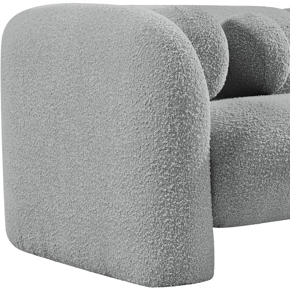 Emory Grey Boucle Fabric Chair