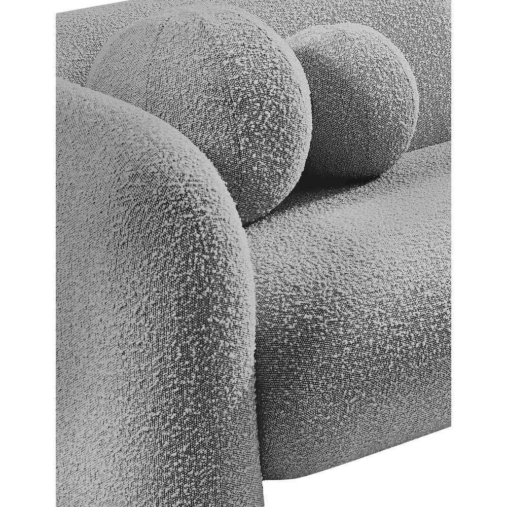 Emory Grey Boucle Fabric Chair
