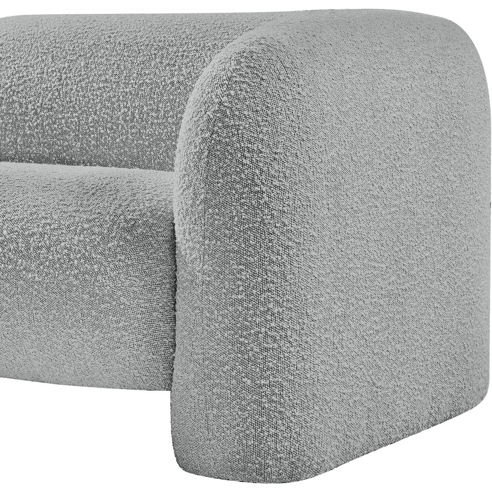 Emory Grey Boucle Fabric Chair
