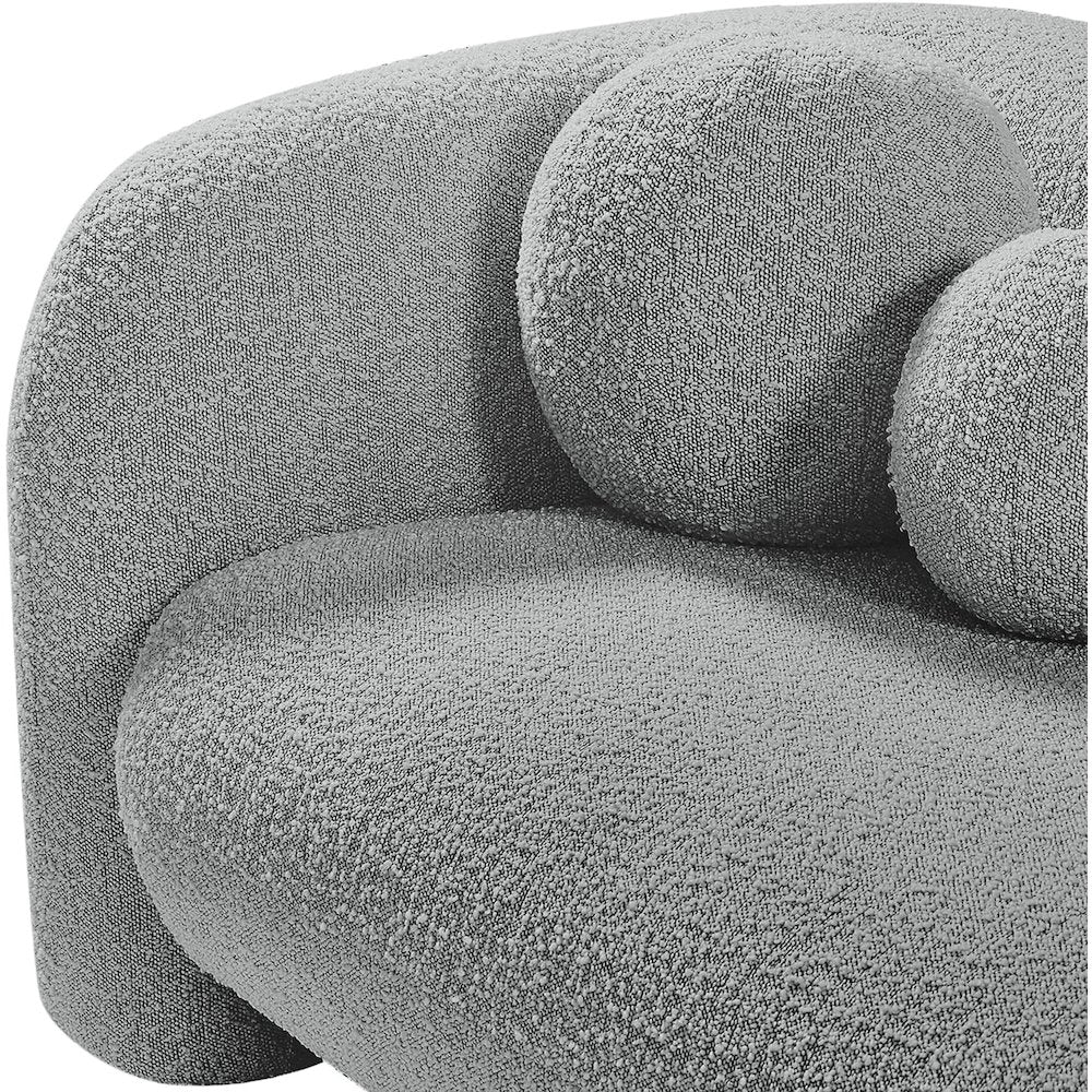 Emory Grey Boucle Fabric Chair