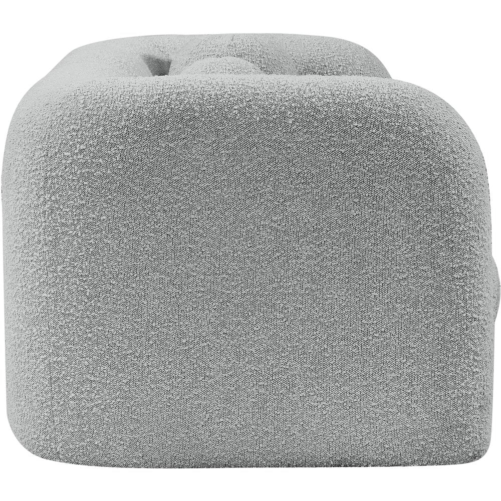 Emory Grey Boucle Fabric Loveseat