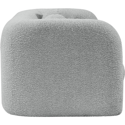 Emory Grey Boucle Fabric Loveseat
