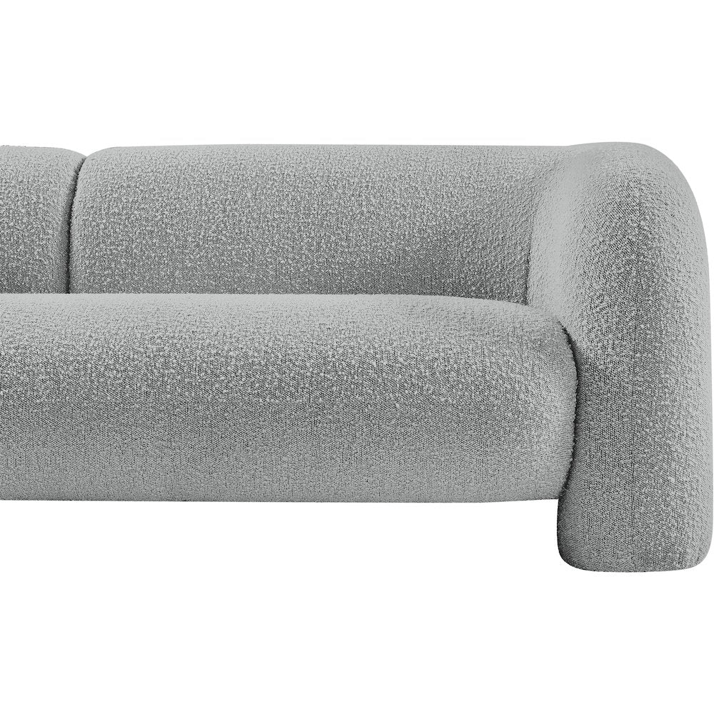Emory Grey Boucle Fabric Sofa