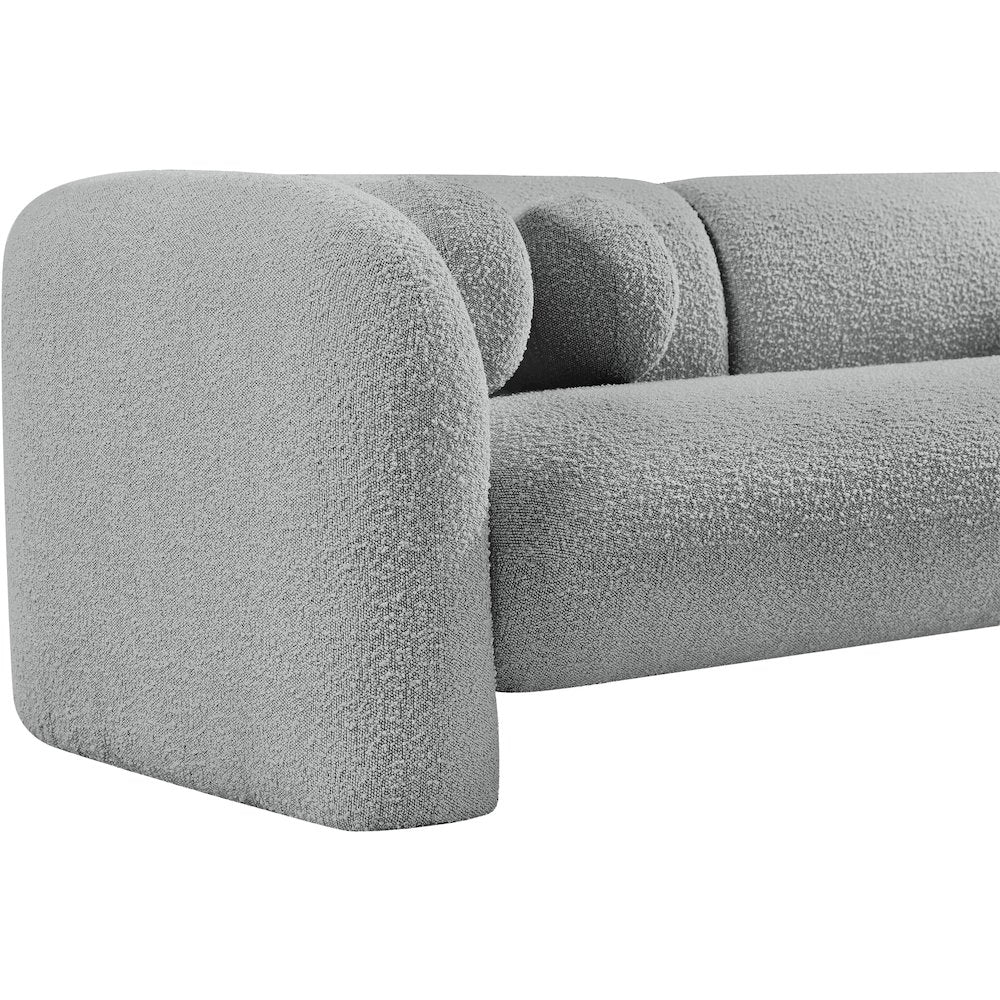 Emory Grey Boucle Fabric Sofa