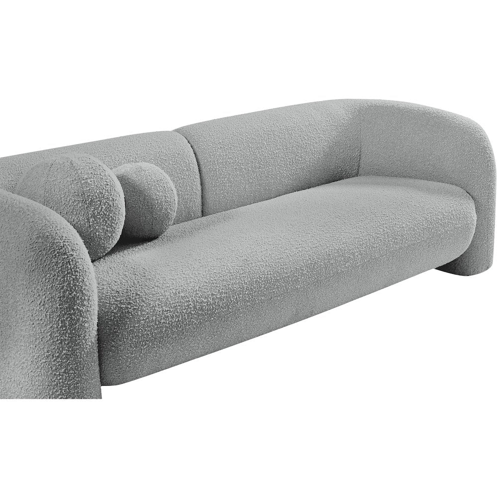 Emory Grey Boucle Fabric Sofa