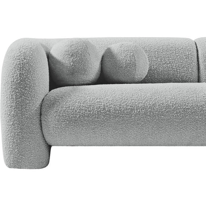 Emory Grey Boucle Fabric Sofa