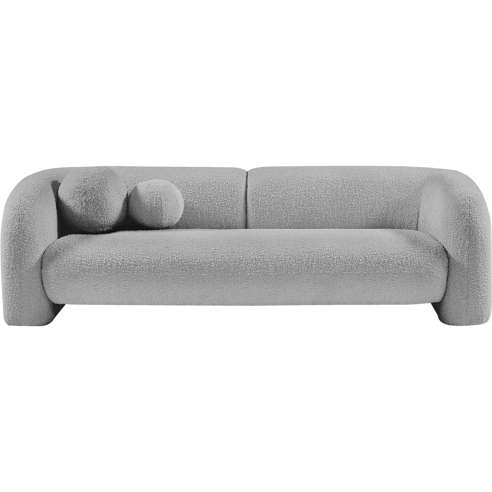 Emory Grey Boucle Fabric Sofa