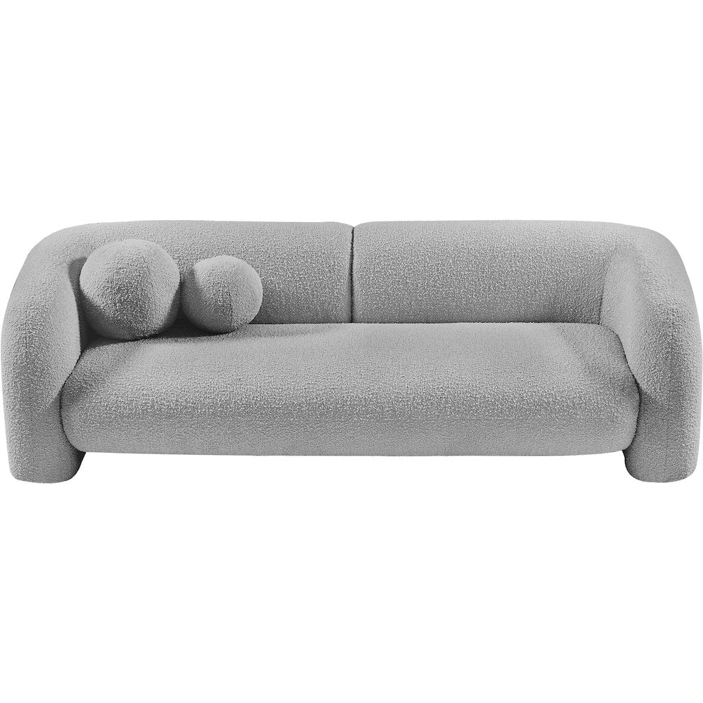 Emory Grey Boucle Fabric Sofa
