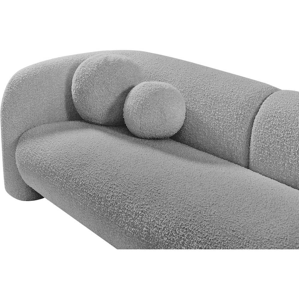 Emory Grey Boucle Fabric Sofa