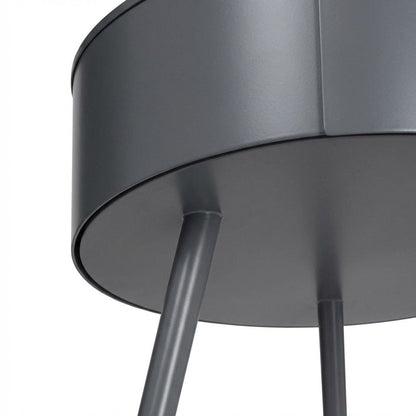 Grey Contemporary Nightstand with Sleek Finish and Versatile Design