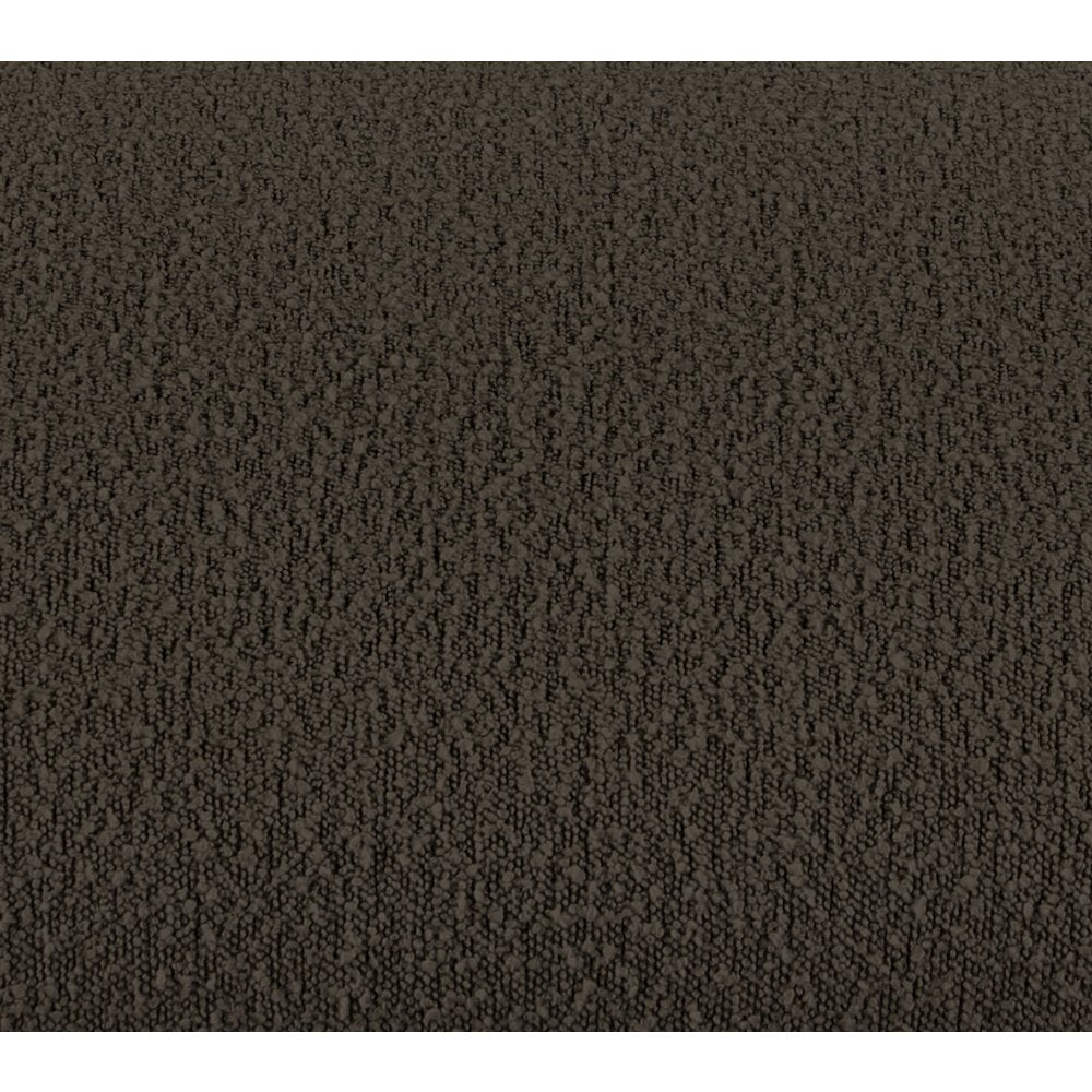 Venti Brown Boucle Fabric Loveseat