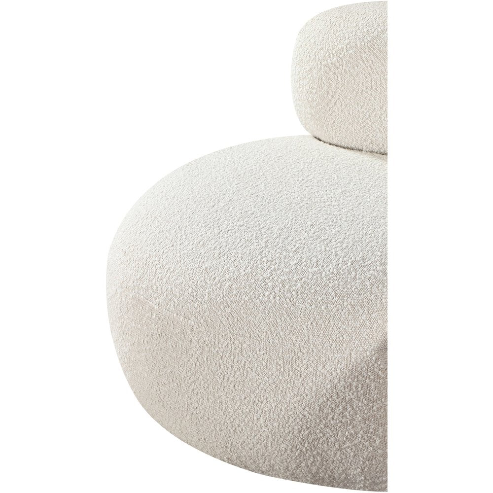 Venti Cream Boucle Fabric Chair