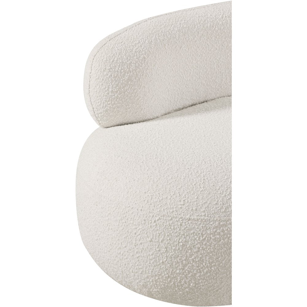Venti Cream Boucle Fabric Chair